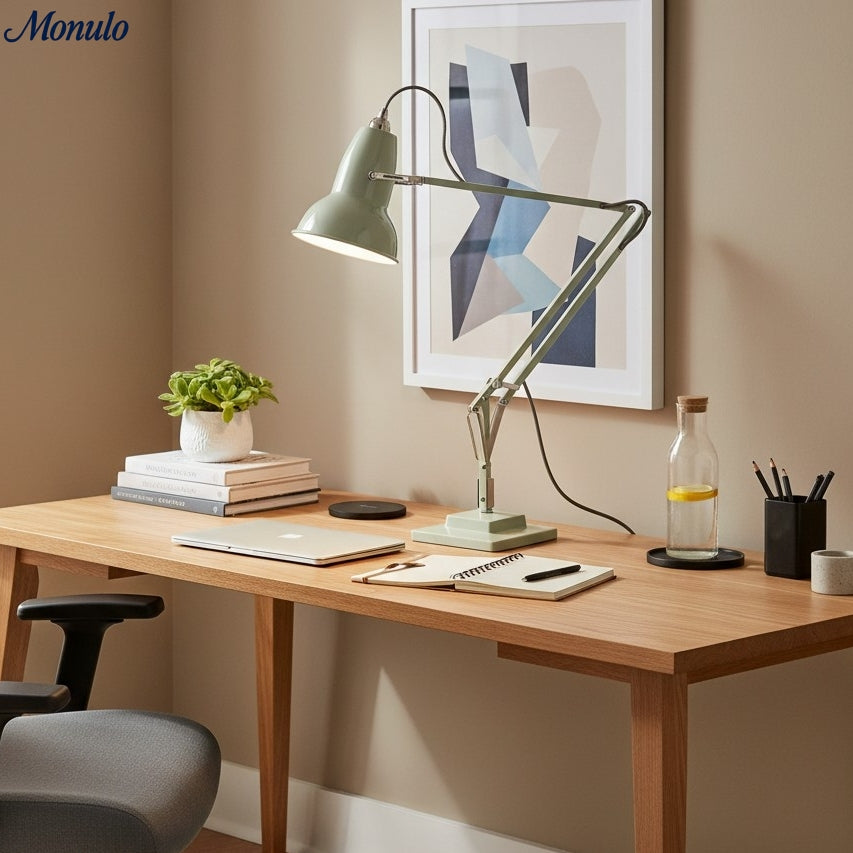 Modryx Adjustable Desk Lamp - Vintage Industrial Metal for Office and Bedroom | Esilora