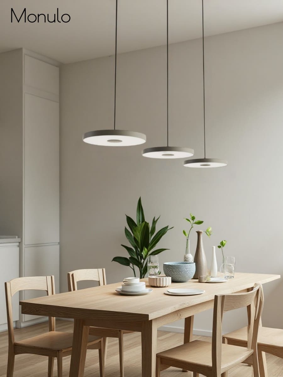 Minimalistische Mehrkopf-Pendelleuchte – Rundes Design für Küche | Esilora