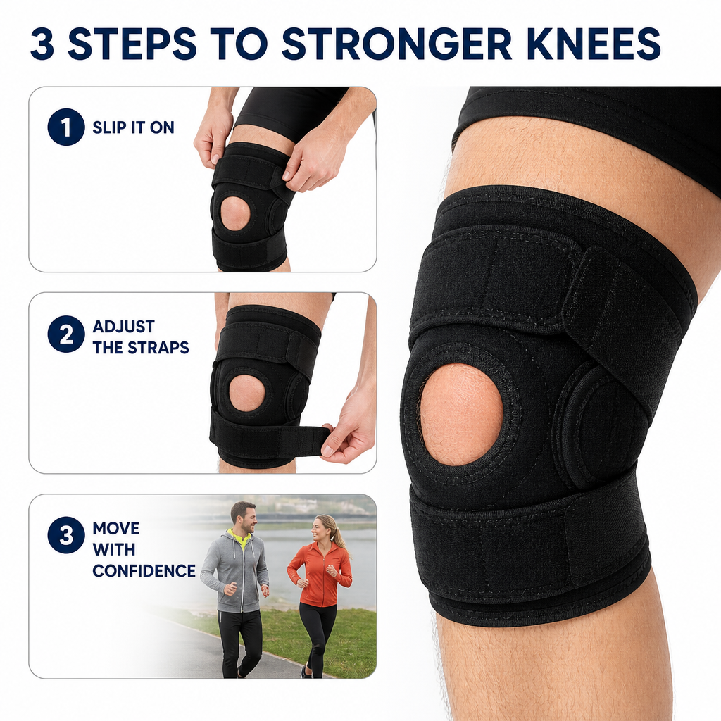 StrideSure Knee Stabilizer — Freedom to Move Boldly Without Knee Pain Holding You Back - Esilora