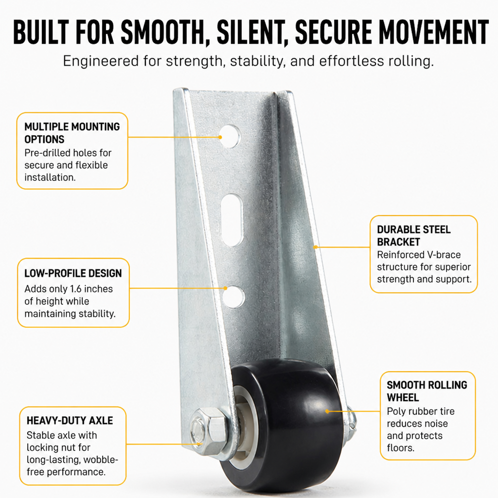 SwiftMount — Sposta i mobili pesanti in silenzio senza rinunciare a stile o stabilità - Esilora