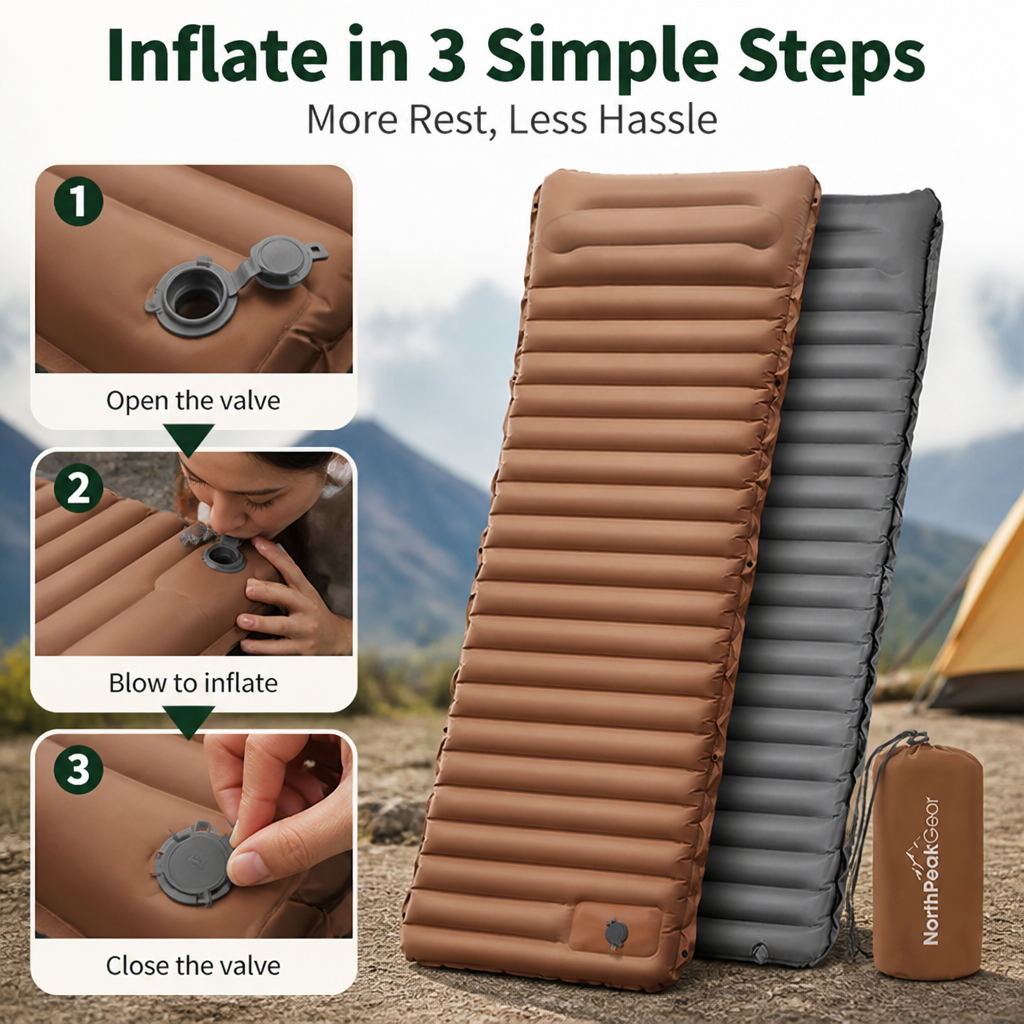 SummitRest Ultralight Mattress — Wake Up Energized, Carry Less, Explore More - Esilora
