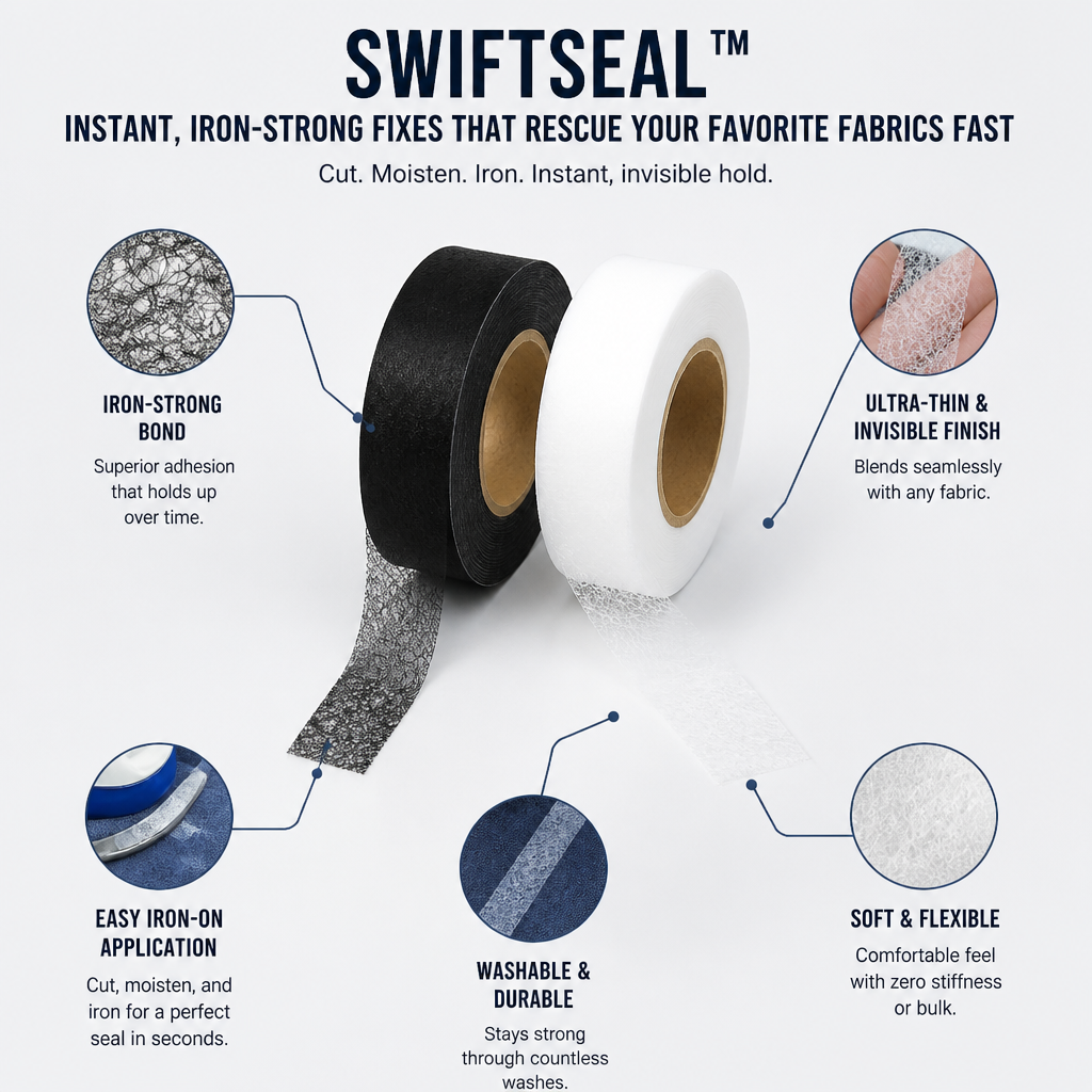 SwiftSeal — Okamžité, železně pevné opravy, které rychle zachrání vaše oblíbené látky - Esilora