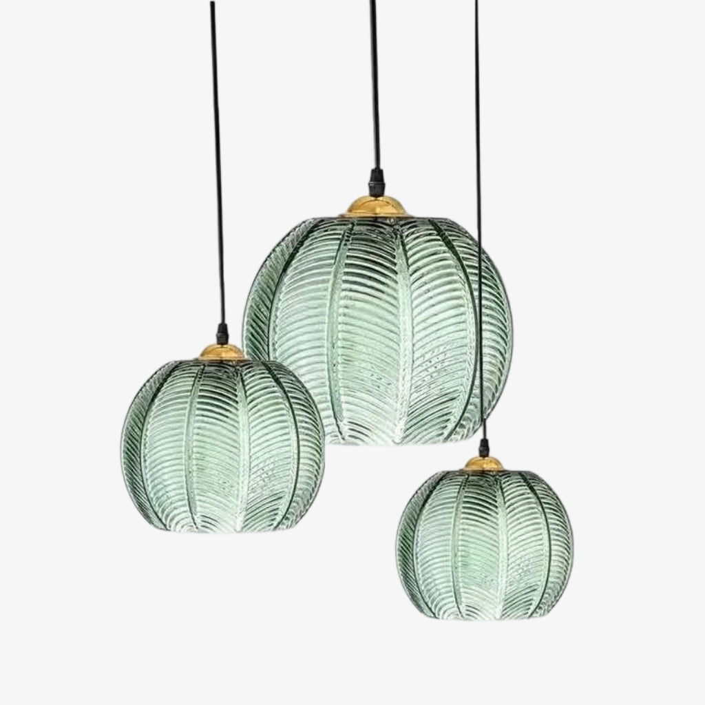 Verdoma Tropical Boho Decorative Glass Pendant Light for Entryway or Hallway | Esilora