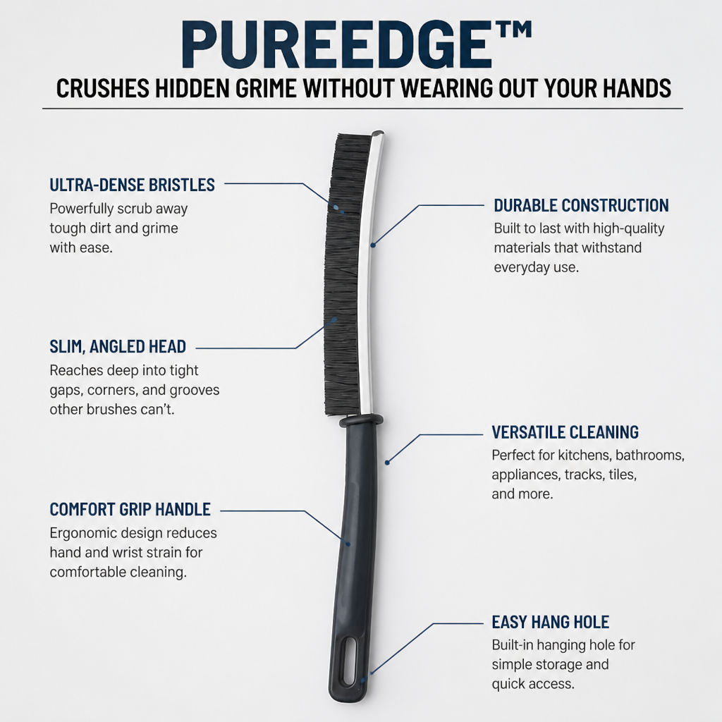 PureEdge — Scrub Out Hidden Gap Grime Your Sponge Can't Reach - Esilora