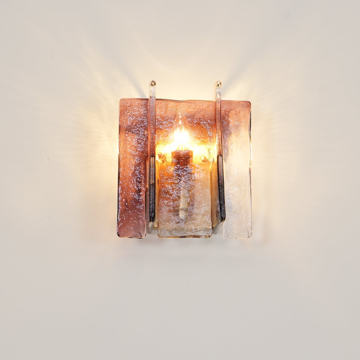 Verdura Architectural Wall Mounted Lamp with Glass Panel Design | Esilora
