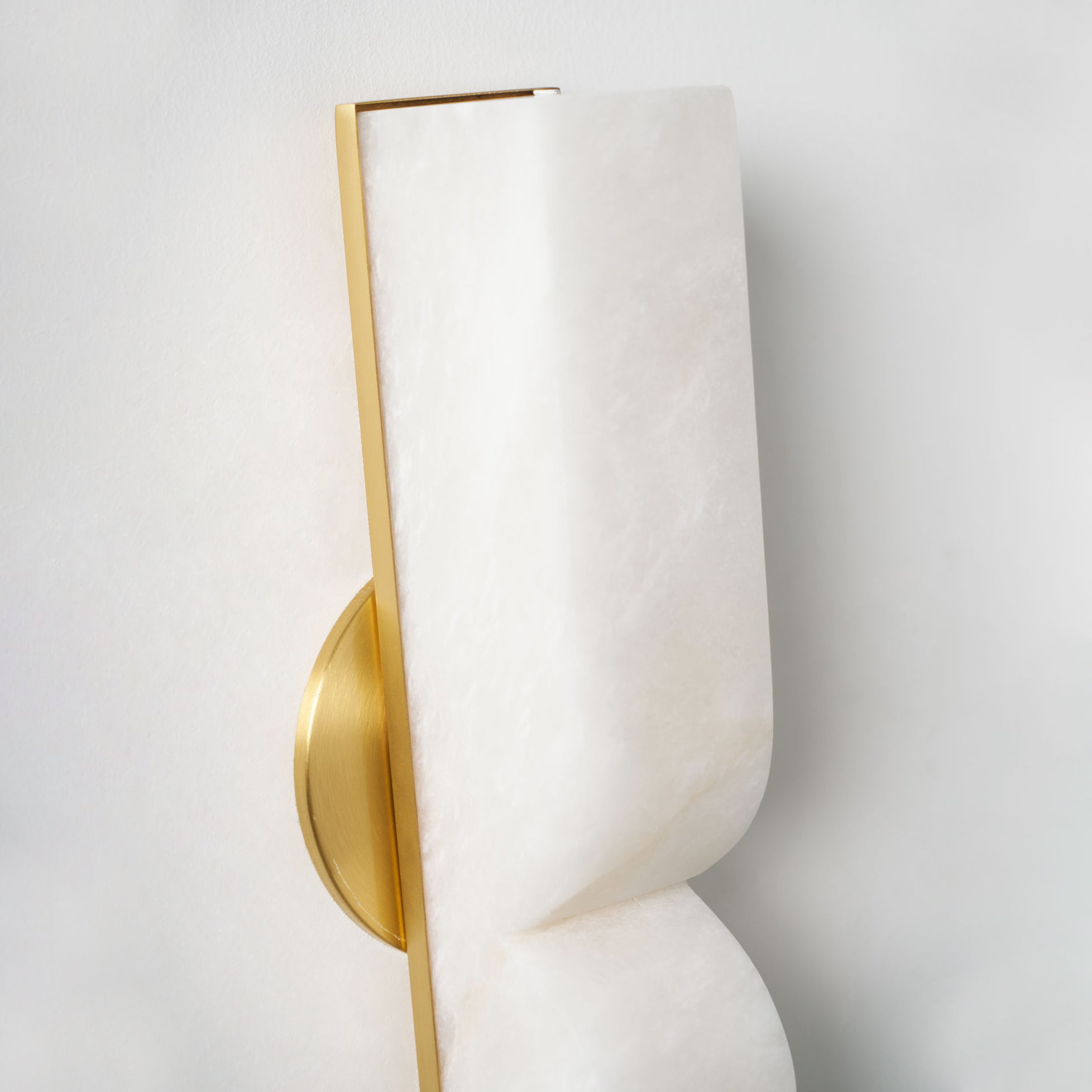 Moderne rechteckige Alabaster-Wandleuchte – Minimalistische Leuchte für Schlafzimmer Flur Wohnzimmer | Esilora