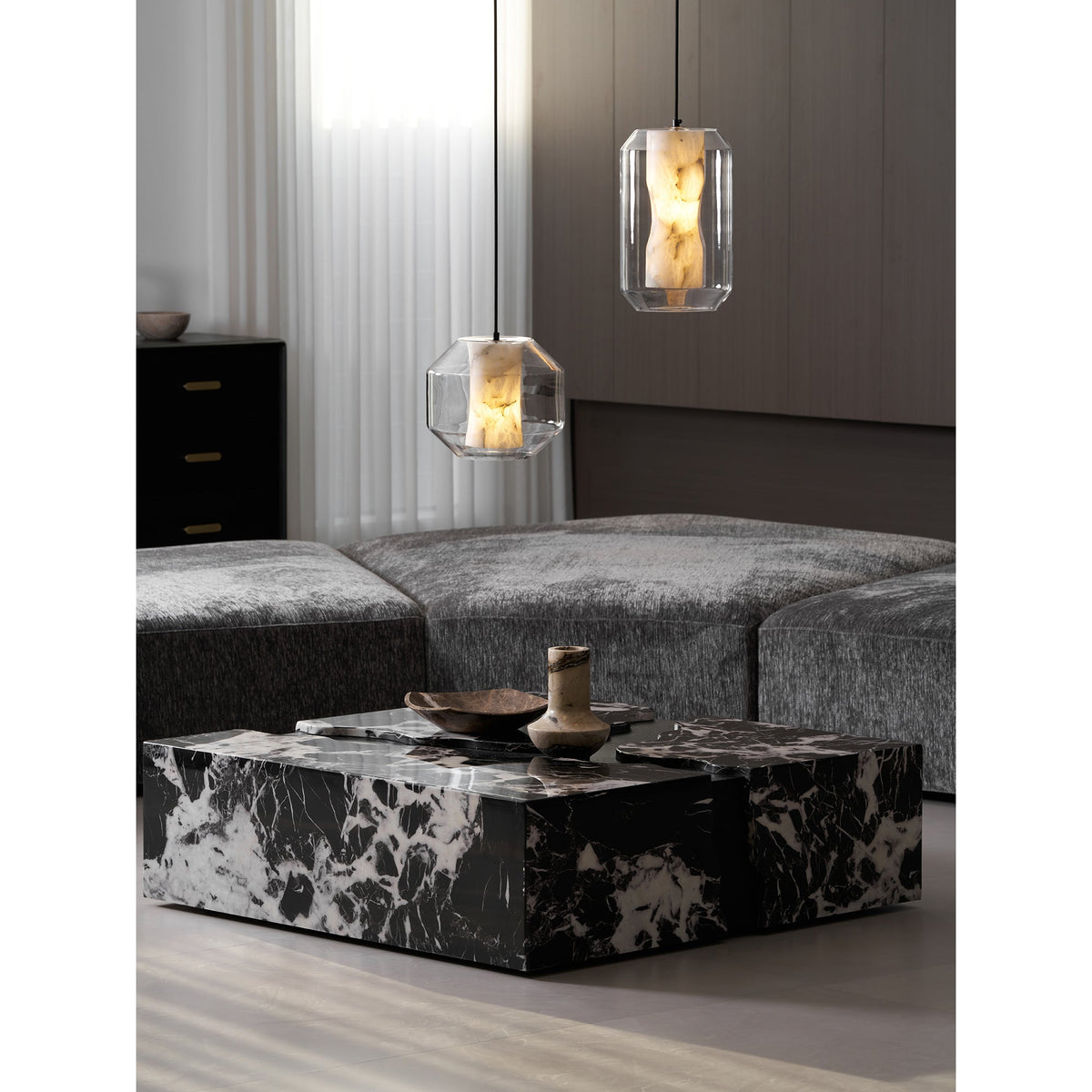 Glass Alabaster Pendant Lamp | Esilora