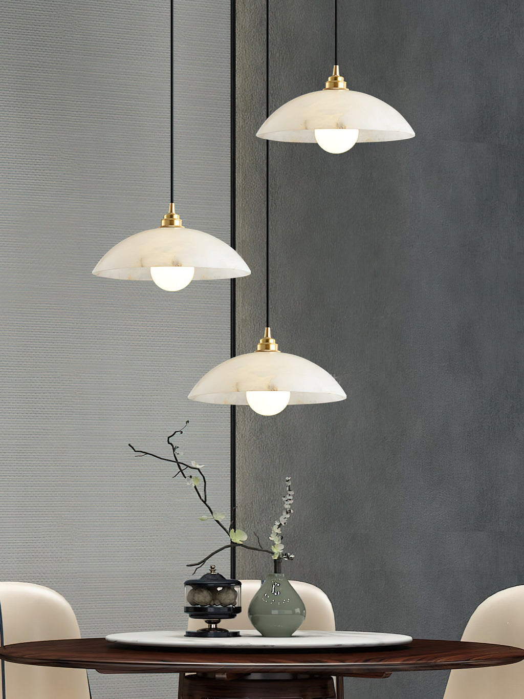 Alabaster Dome Pendant Light | Esilora