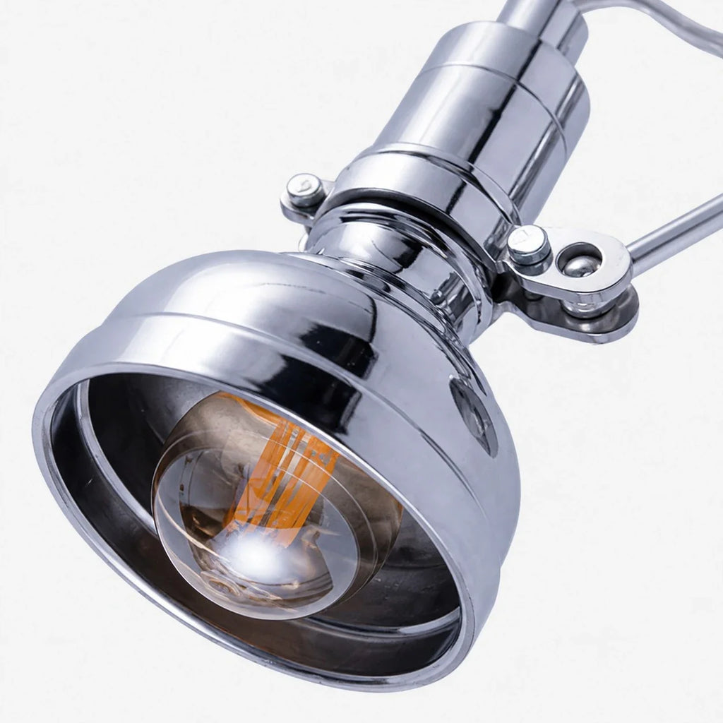 Adjustable Vintage Aluminum Wall Sconce | Esilora