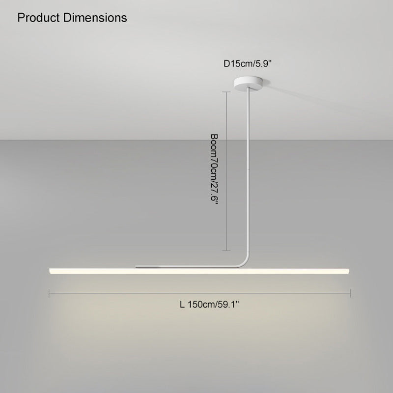 Lumineo Contemporary Decorative Dining Room Chandelier White Paint Push Button Switch | Esilora
