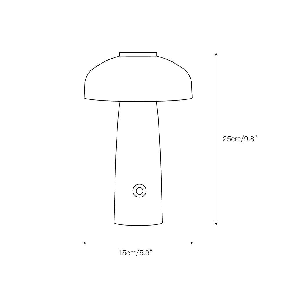 Leon Mushroom Table Lamp (built-in battery) | Esilora