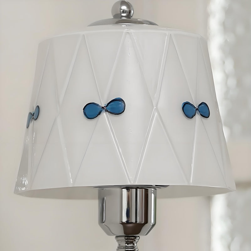 Kallera Billa Bow Knot Glass Wall Sconce - French Vintage Metal and Glass Wall Lamp for Bedroom and Hallway | Esilora