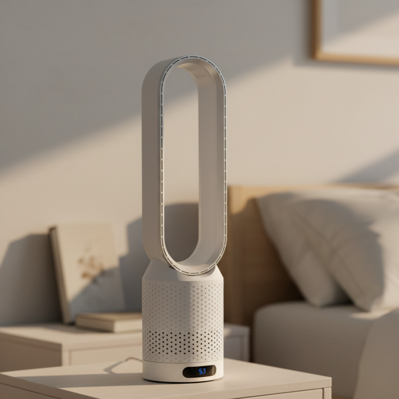 BreezeNova 3-In-1 Bladeless Air Cooler For Healthy Indoor Air Ideal For Bedrooms
