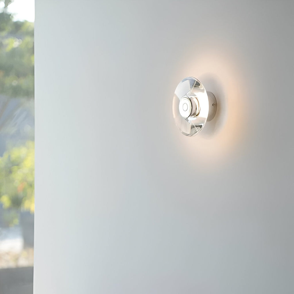 Italian Crystal Minimalist Clementine Wall Light | Esilora