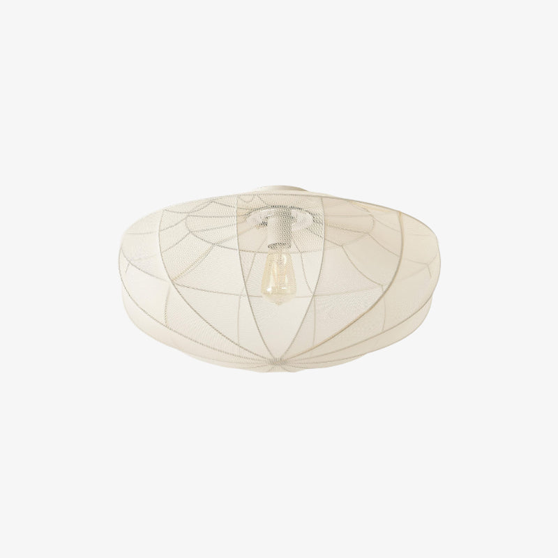 Lumifil Draped Mesh Ceiling Light – Boho Rustic Textured Shade Lamp for Living Room or Bedroom | Esilora