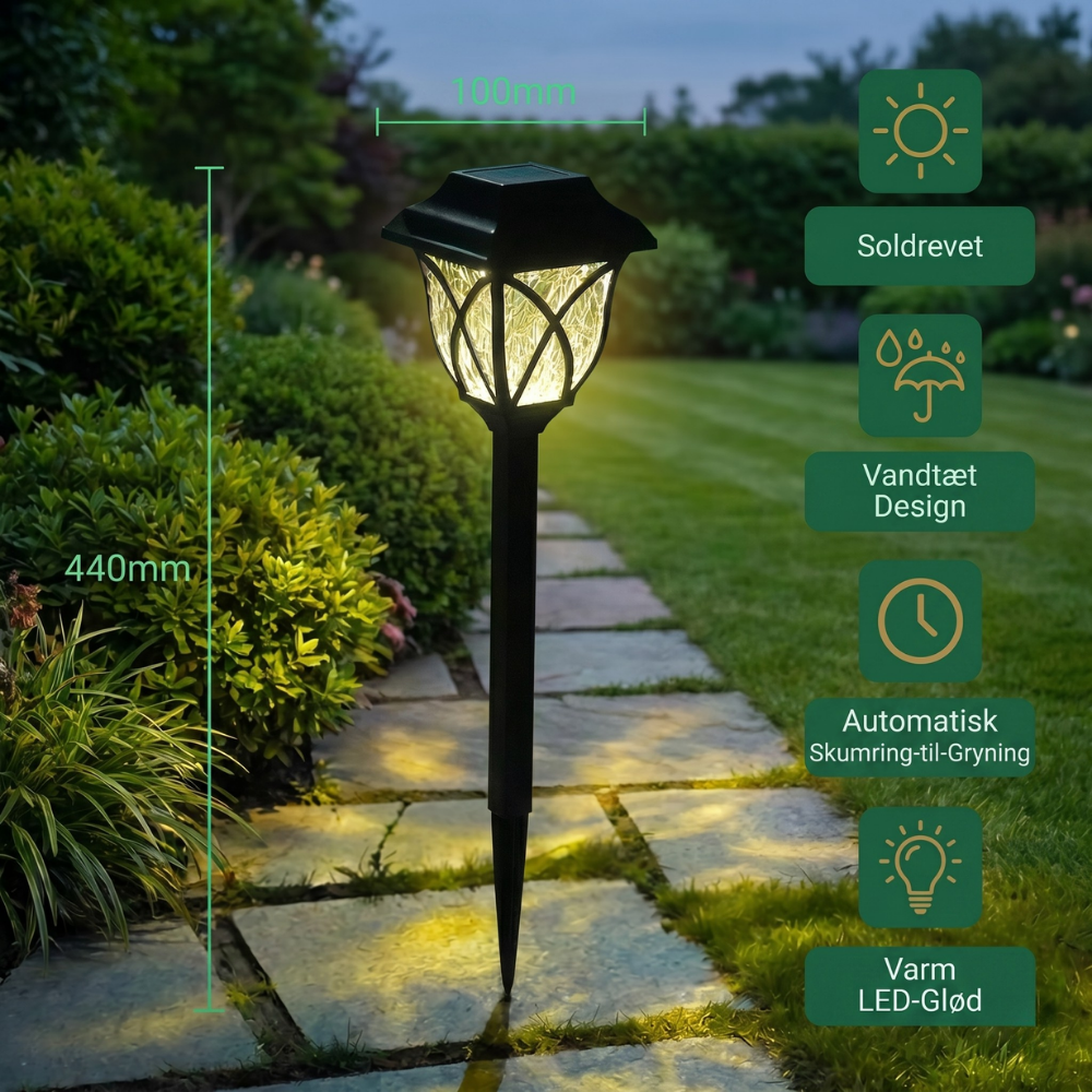 Lampe solaire de chemin de jardin LumaPath - Esilora