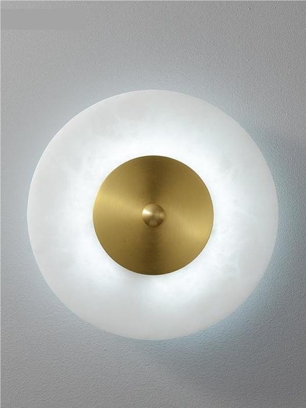 Minimalistische Elegante Swe Alabaster Wandlampe | Esilora