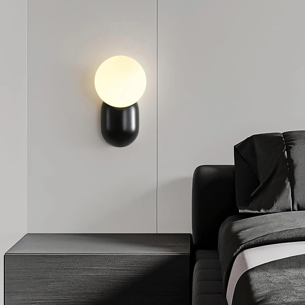 Luma Nordic Glass Orb Wall Light | Esilora