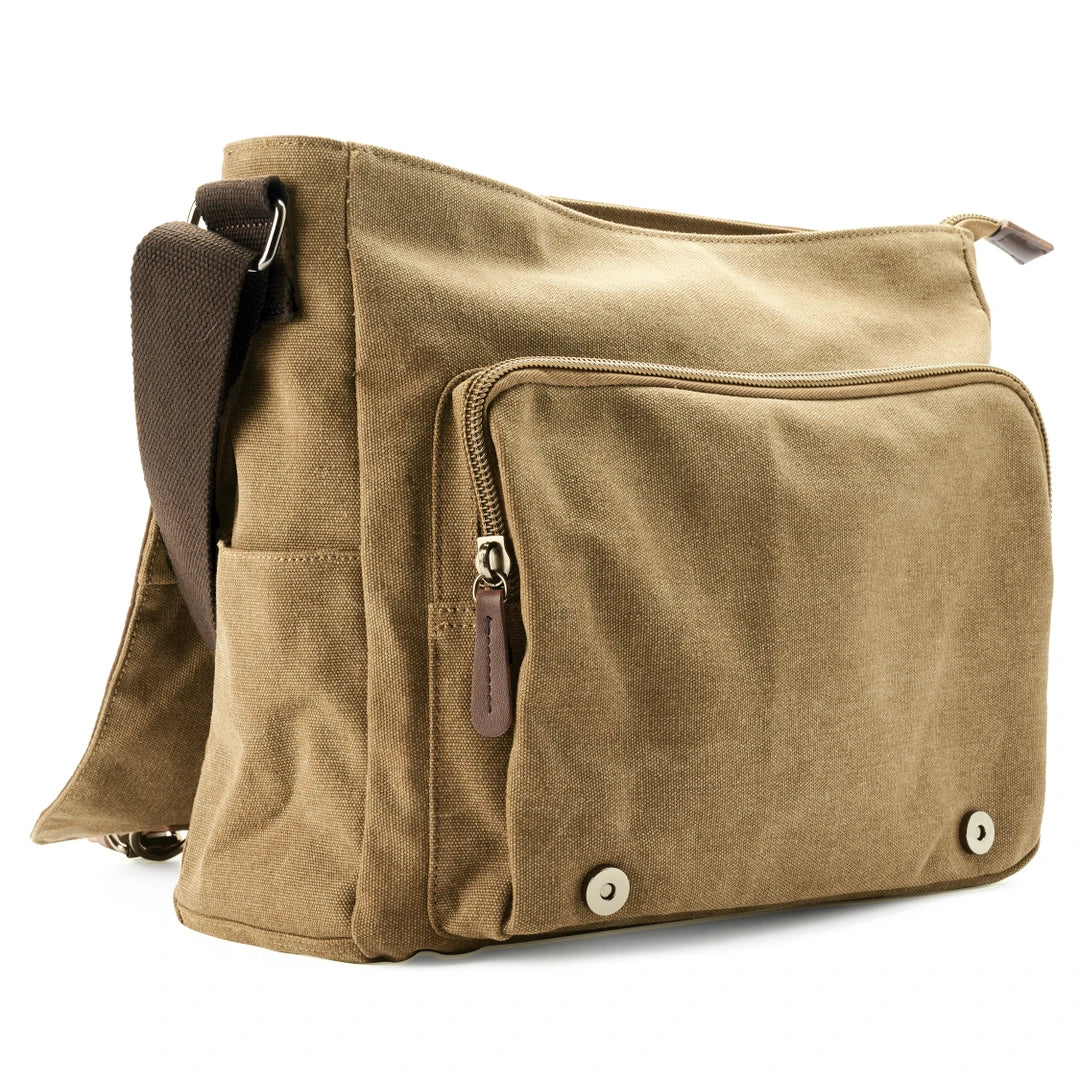 Stylish Canvas Shoulder Bag for Organized Travel - Esilora