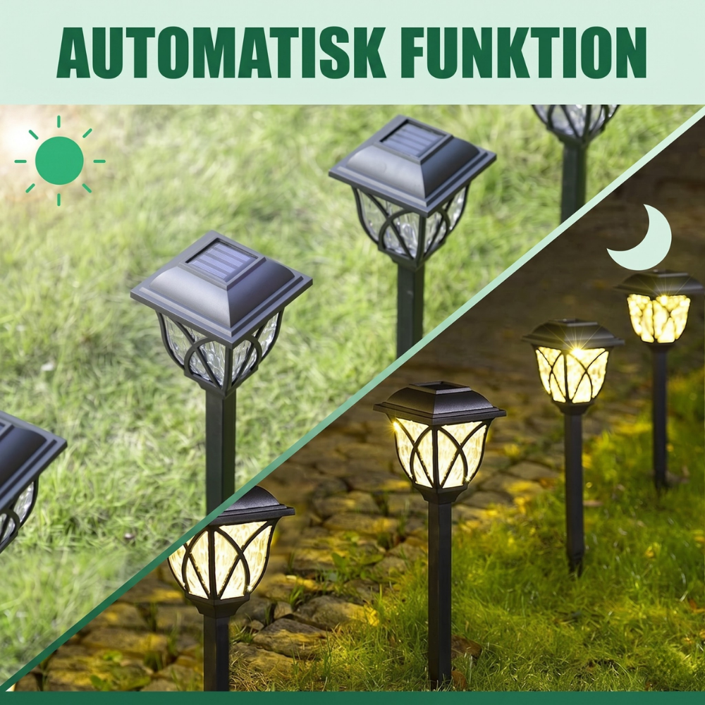 Lampe solaire de chemin de jardin LumaPath - Esilora