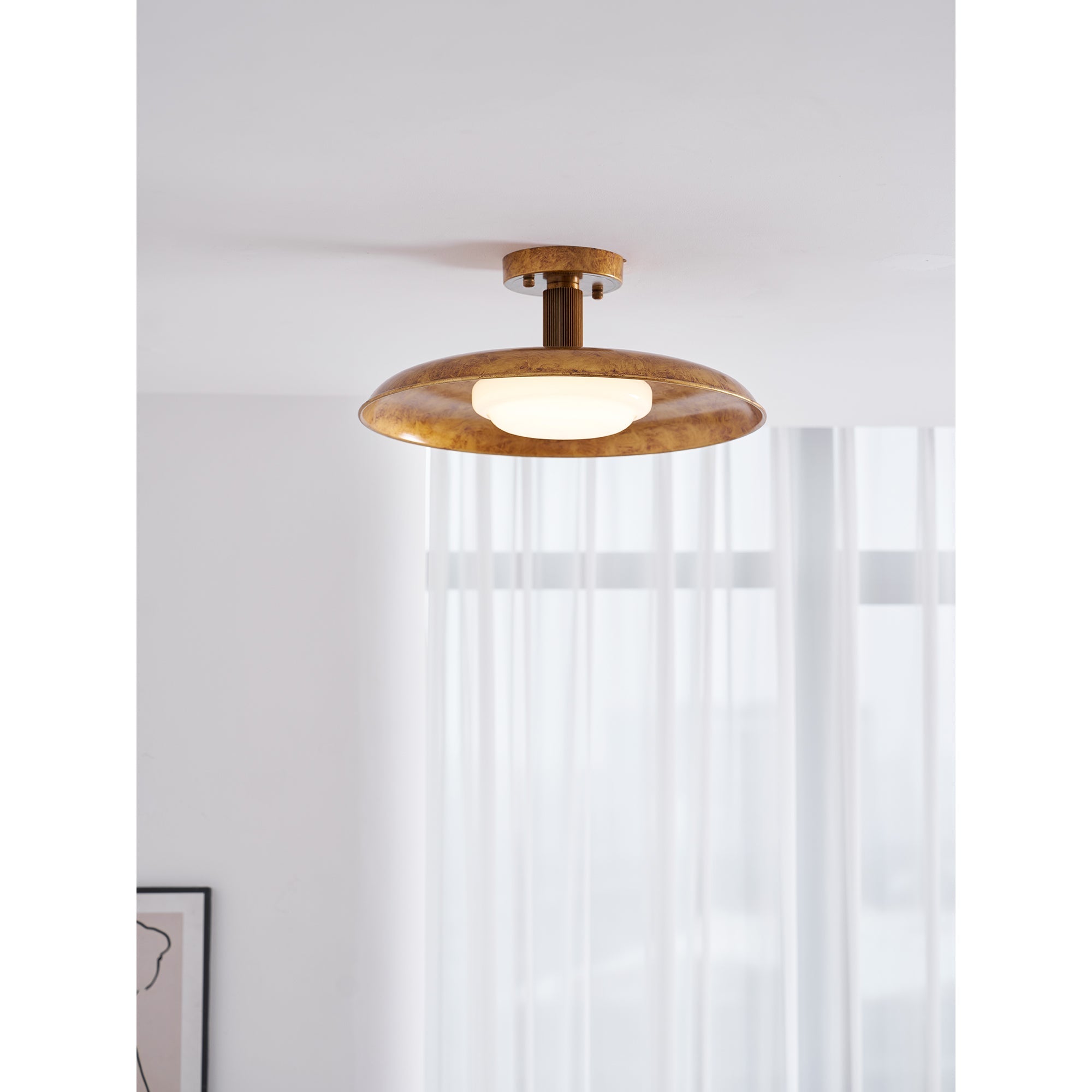 Pot-Lid Style Flat-Panel Ceiling Light | Esilora