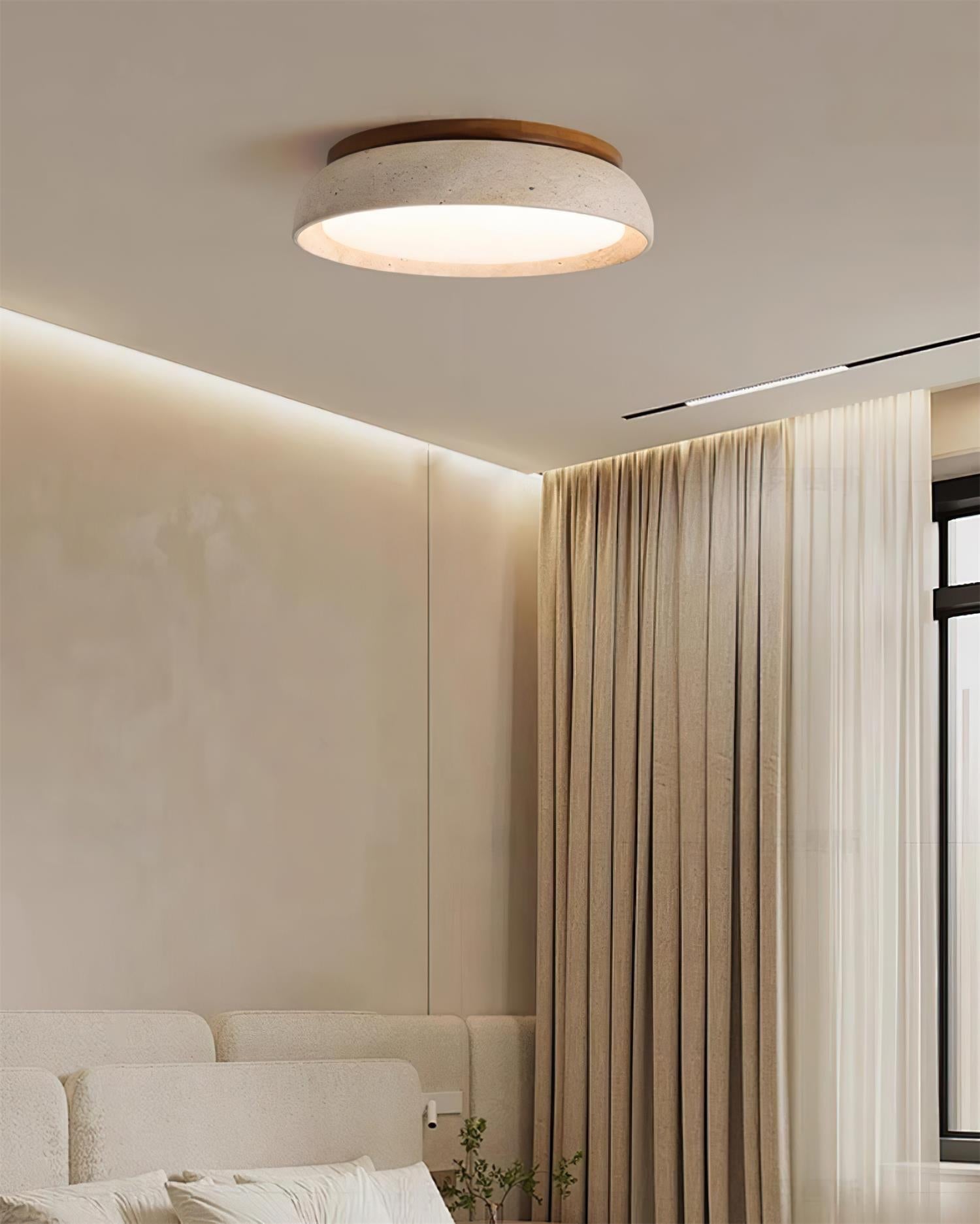 Piedra Travertine Ceiling Light | Esilora