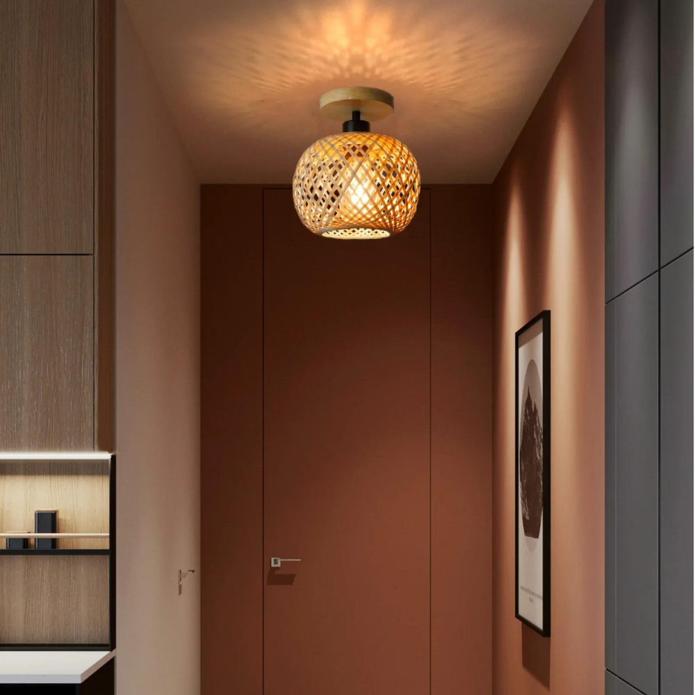 Handmade Ethereal Bamboo Ceiling Light | Esilora