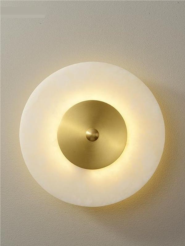Minimalistische Elegante Swe Alabaster Wandlampe | Esilora