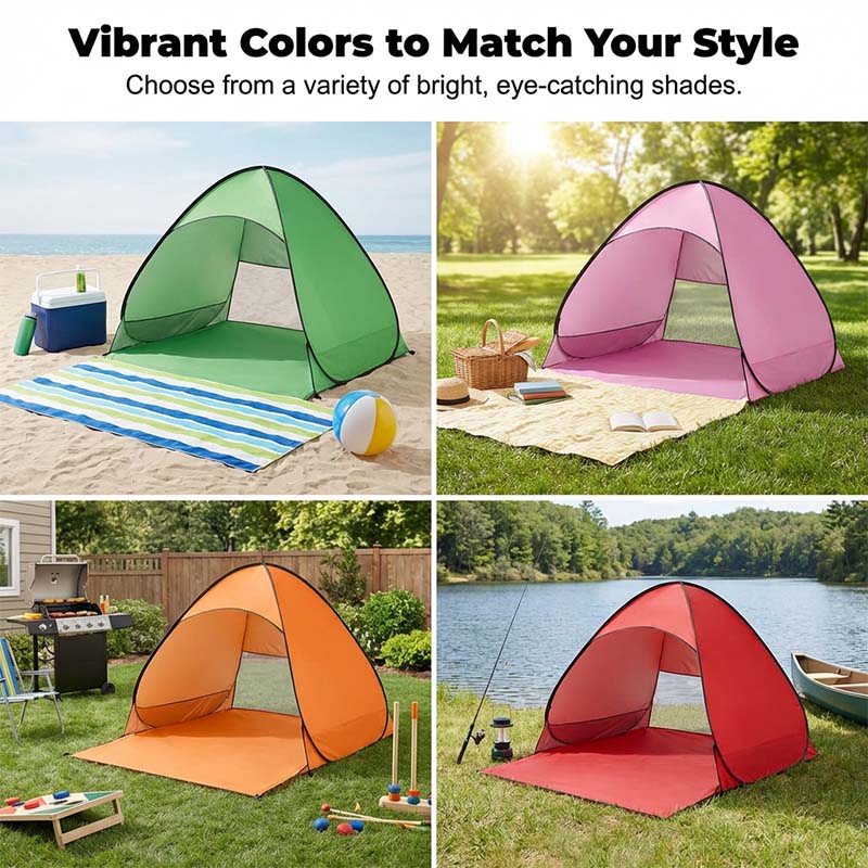 Tenda de praia pop-up com proteção UV de 98% - Abrigo para proteção solar - Esilora