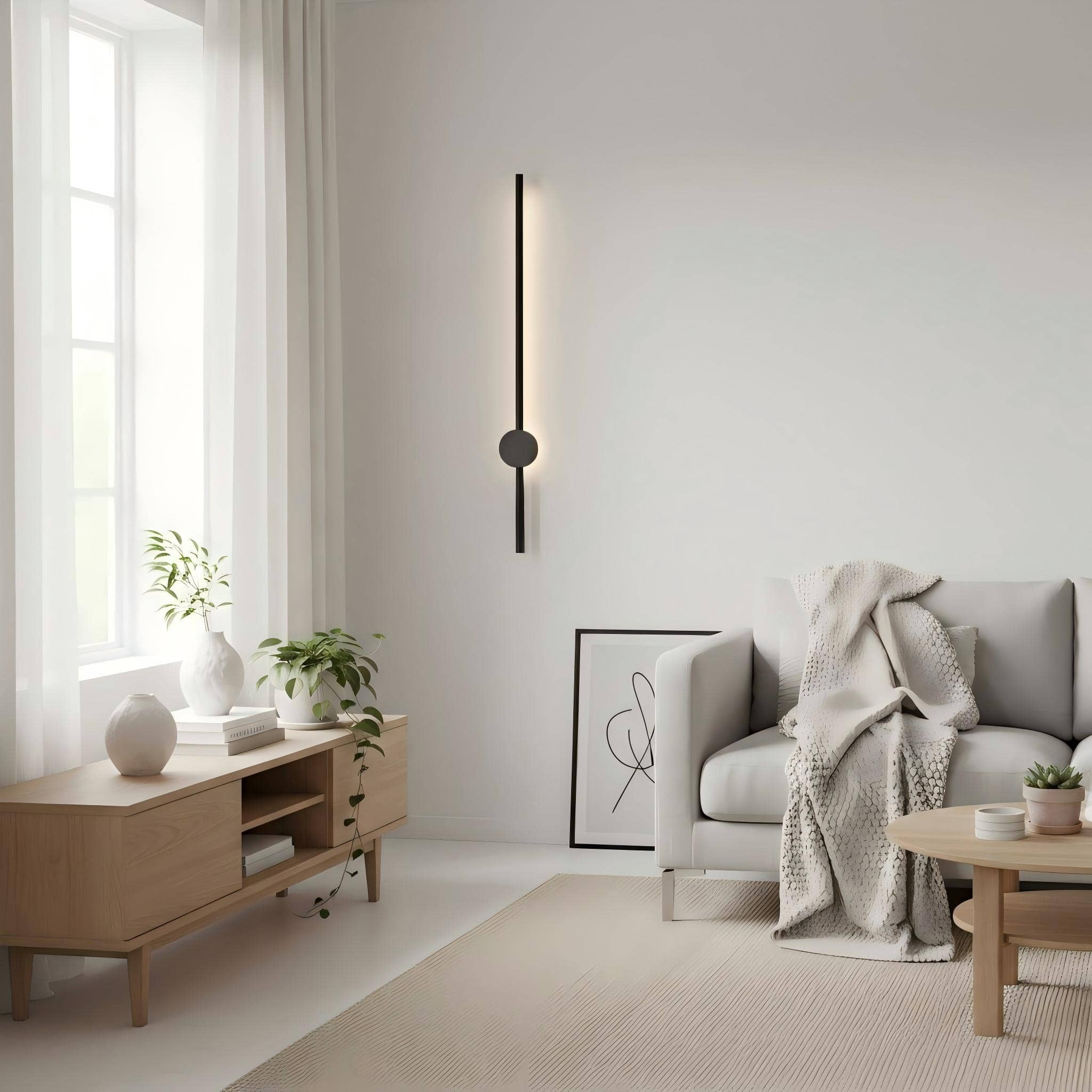 Raytrae Linear Minimalist LED Wall Light - Modern Slim Wall Sconce for Living Spaces N22 | Esilora