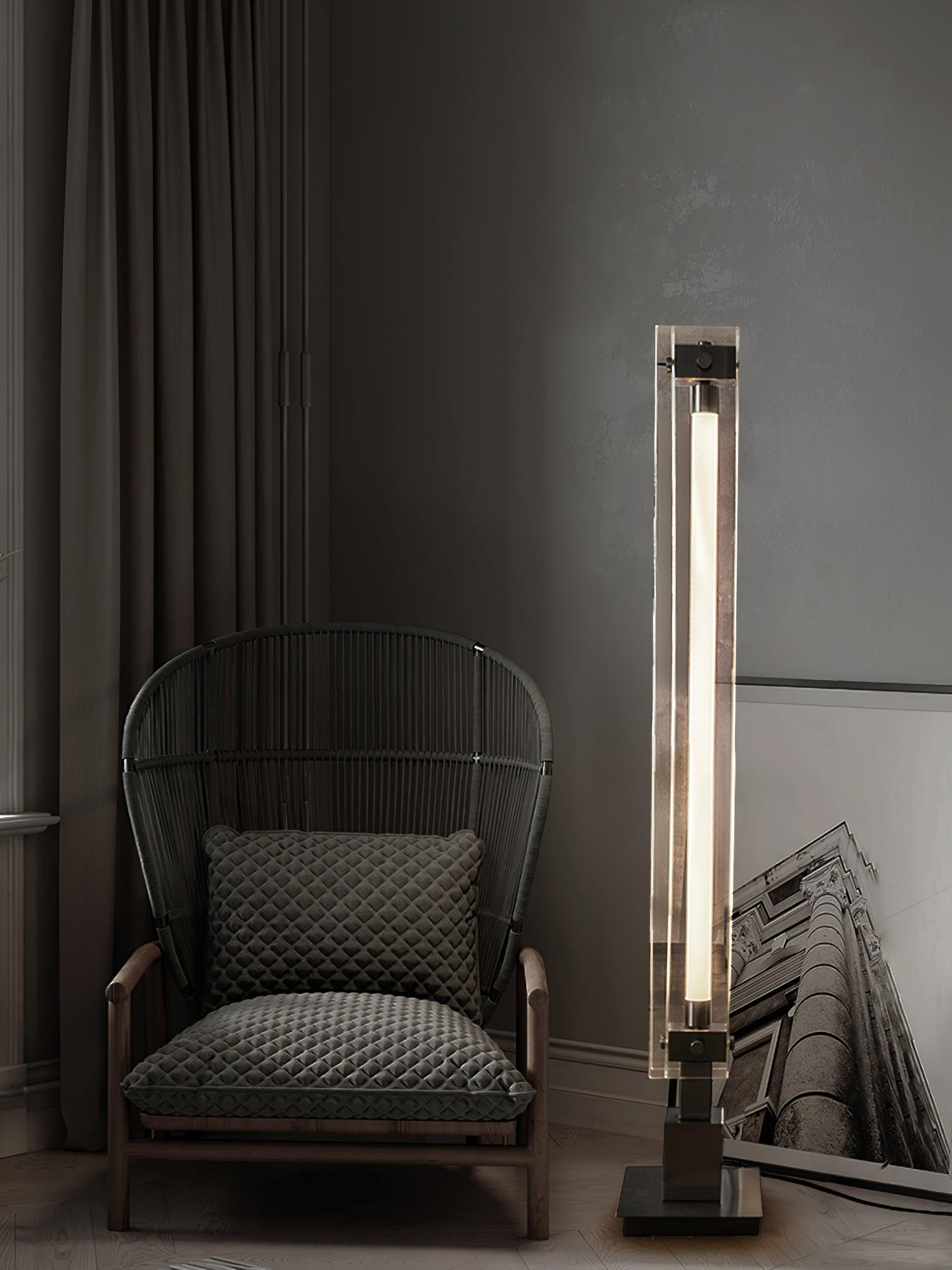 Industrial Style Minimalist Glass Floor Lamp M29 | Esilora