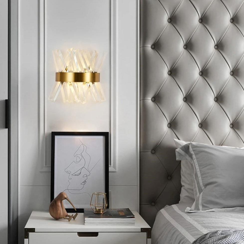 Modern Luxury Crystall Bedside Wall Light M40 | Esilora