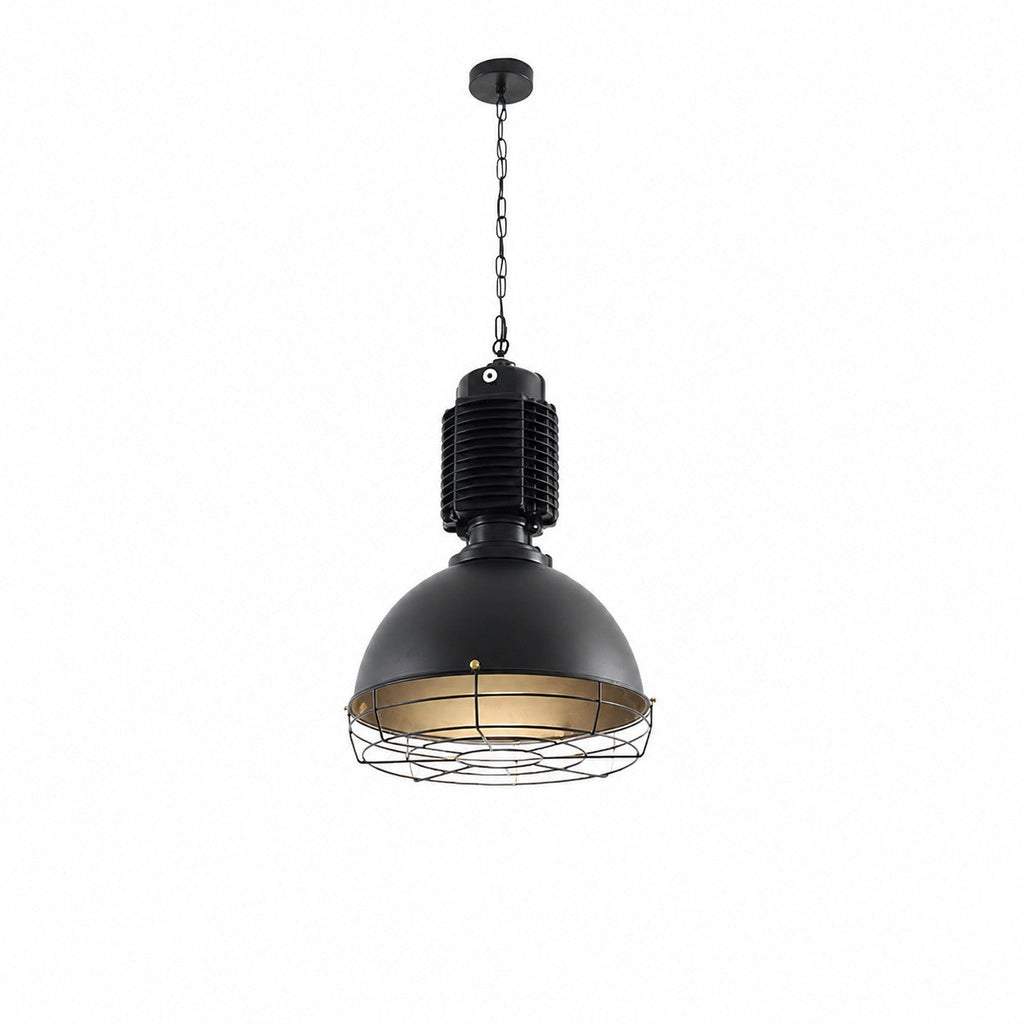 Vintage Industrielle Pendelleuchte mit Eisenkäfig | Esilora