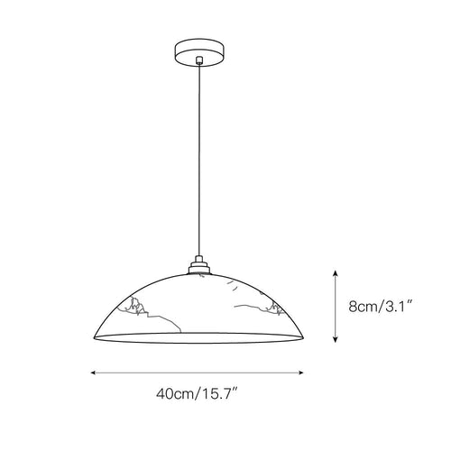 Alabaster Dome Pendant Light | Esilora