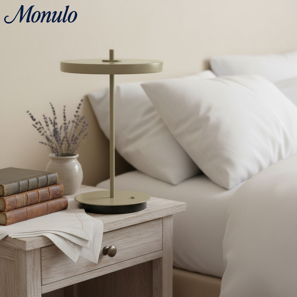Astris Sculptural Modern Minimalist Metal Table Lamp for Living Room and Office | Esilora
