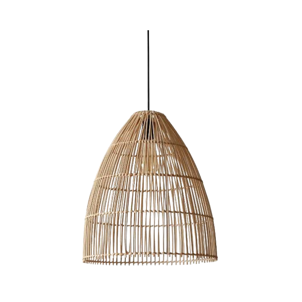 Runa Boho Rattan Pendant Light | Esilora
