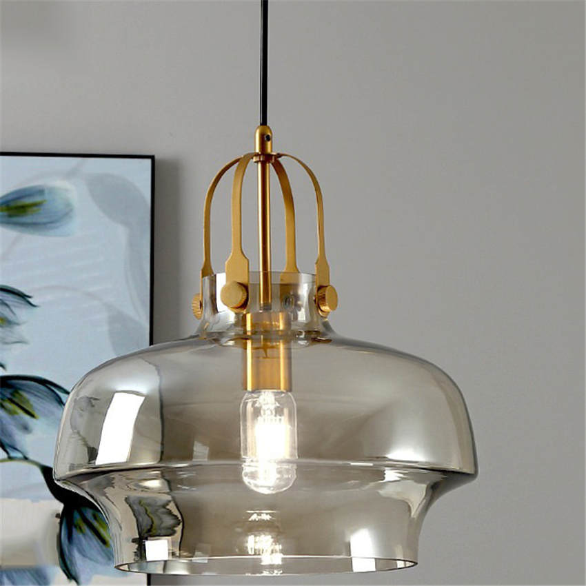 Lawson transparent pendellampe i glass, inspirert av akvarier – moderne hengende lampe til hjemmet | Esilora