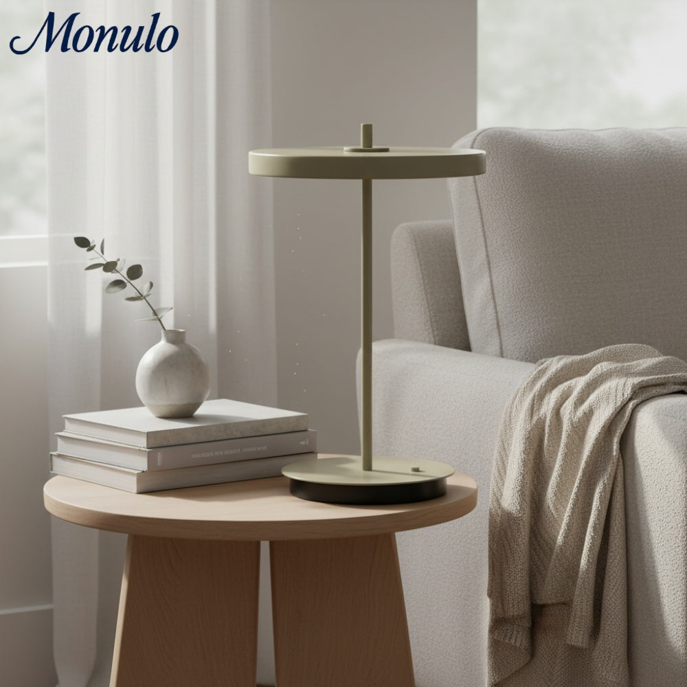 Astris Sculptural Modern Minimalist Metal Table Lamp for Living Room and Office | Esilora