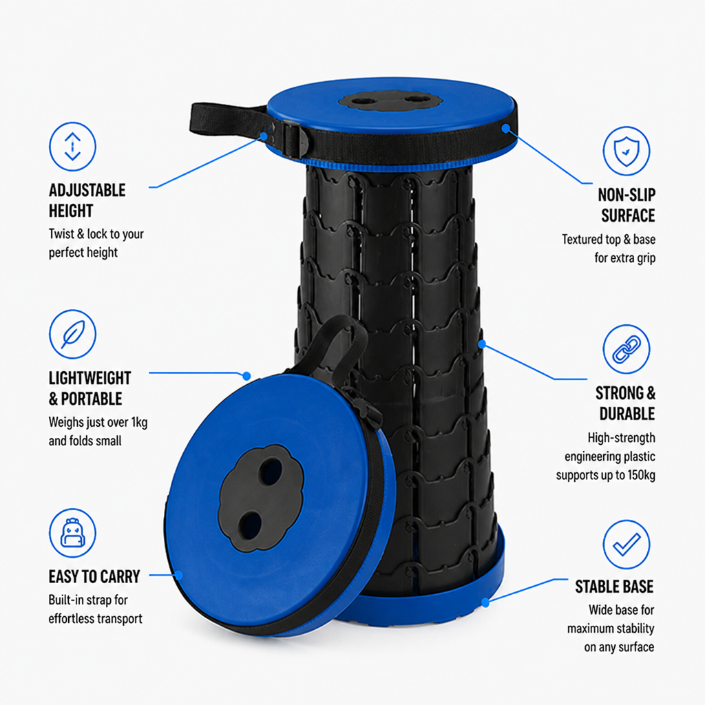 StrideSeat — Comfort solidissimo che si muove con te ovunque tu vada - Esilora