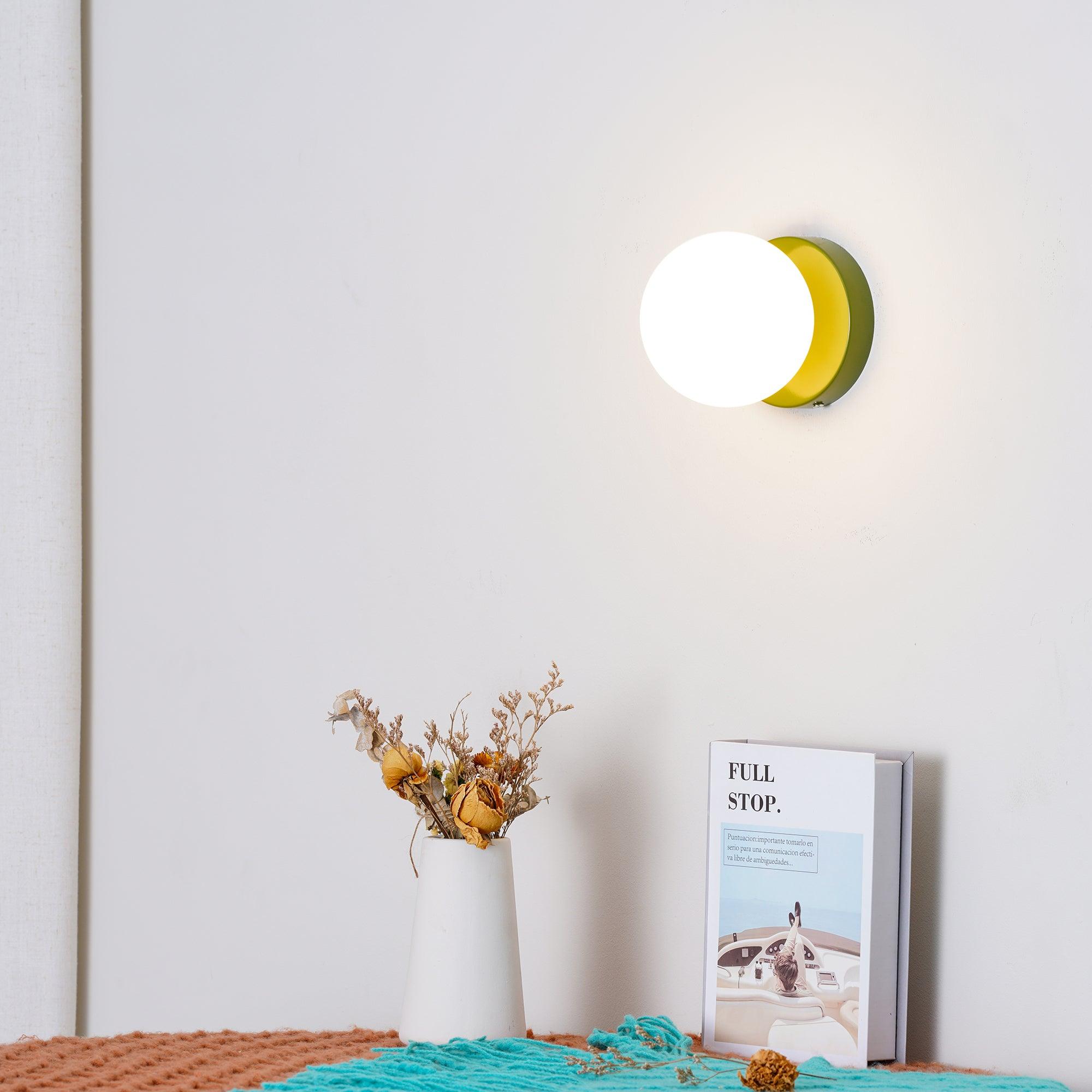 Rivolence Minimalist Fluid Modern Round Wall Sconce – Modern Indoor Accent Lighting for Bedroom or Study | Esilora