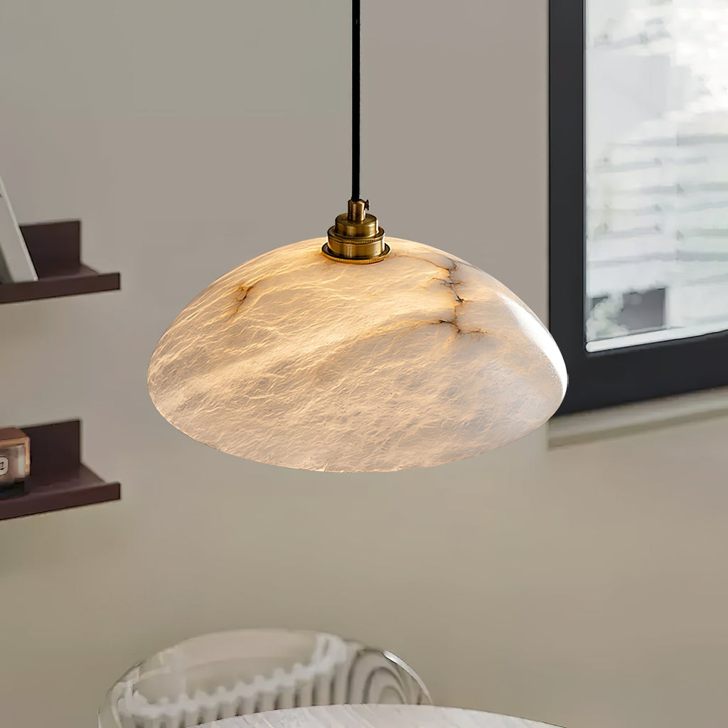 Alabaster Dome Pendant Light | Esilora