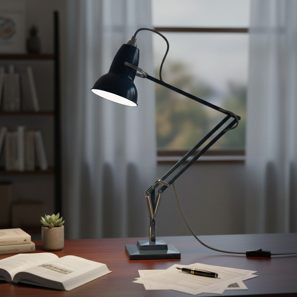 Modryx Adjustable Desk Lamp - Vintage Industrial Metal for Office and Bedroom | Esilora