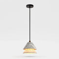 Grey Stone Pendant Light with Paper Diffuser | Esilora