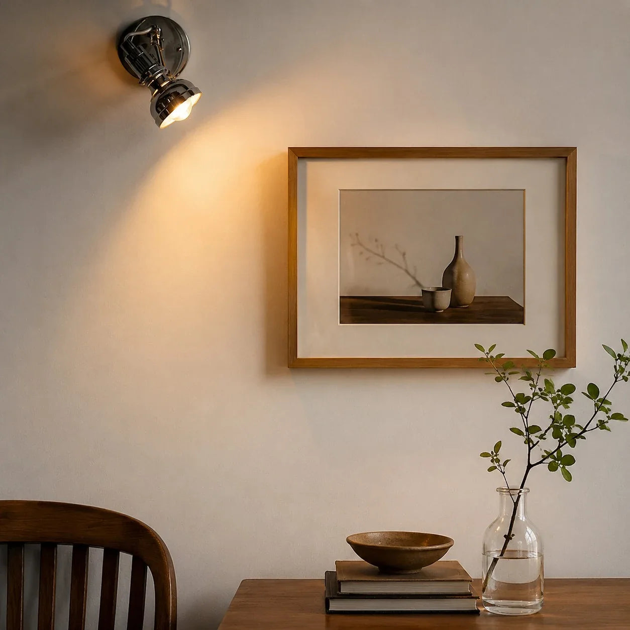 Adjustable Vintage Aluminum Wall Sconce | Esilora