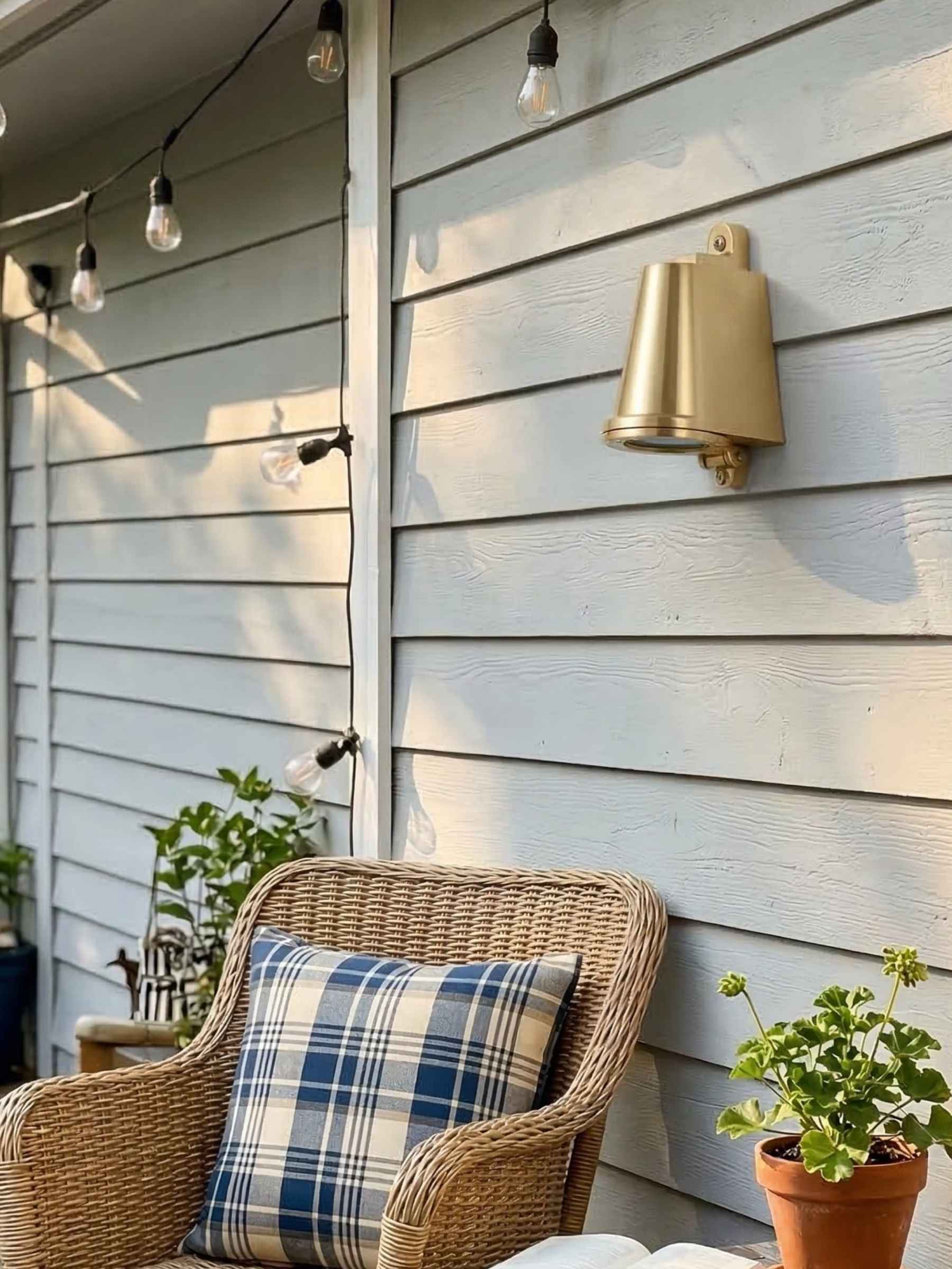 Industrial Outdoor Wall Light – Waterproof Sconce with Bluebell Shape | Esilora