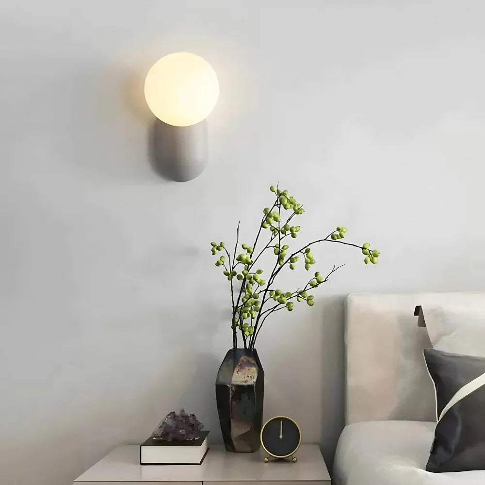Luma Nordic Glass Orb Wall Light | Esilora