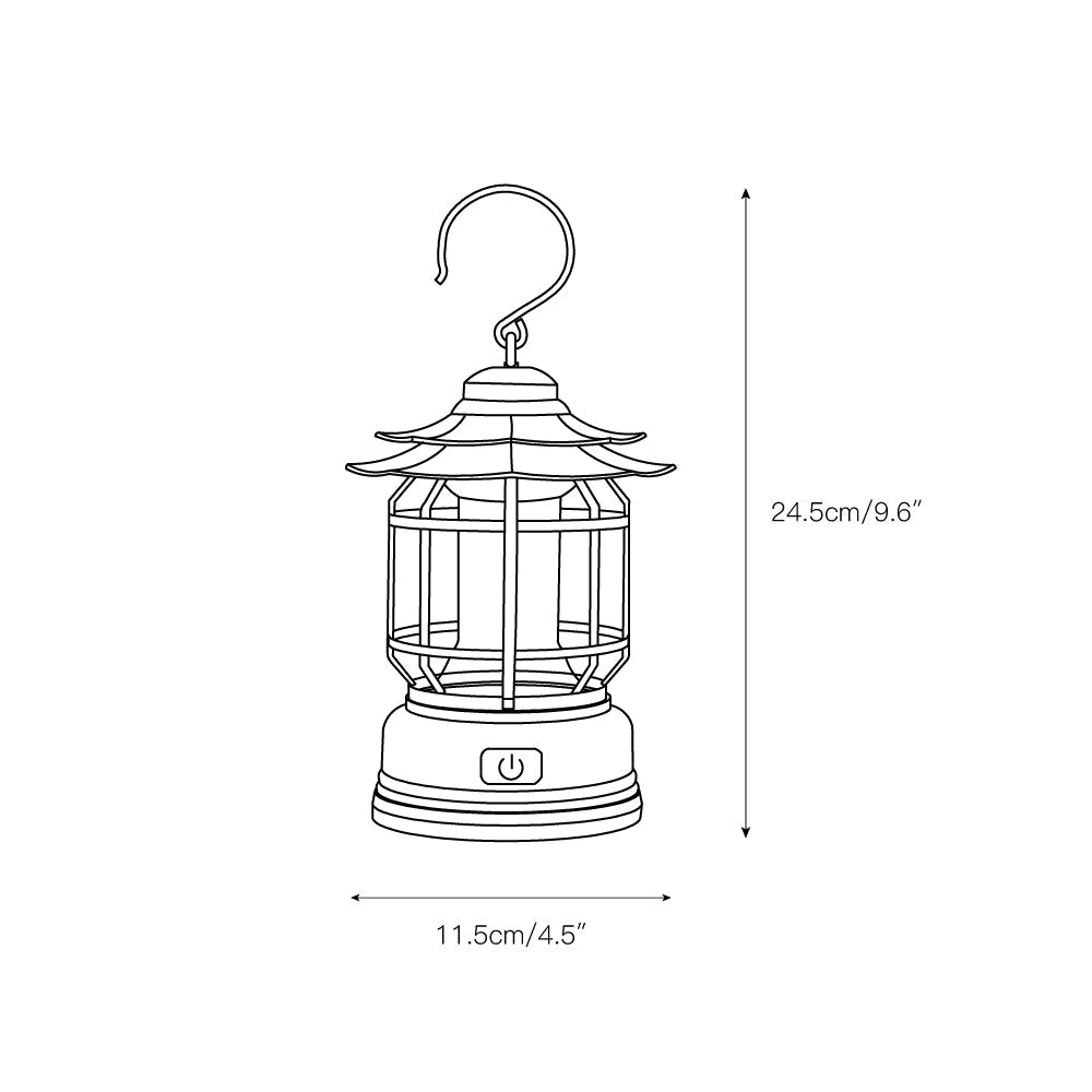 Laterne Outdoor-Camping-Tischlampe (mit integriertem Akku) | Esilora