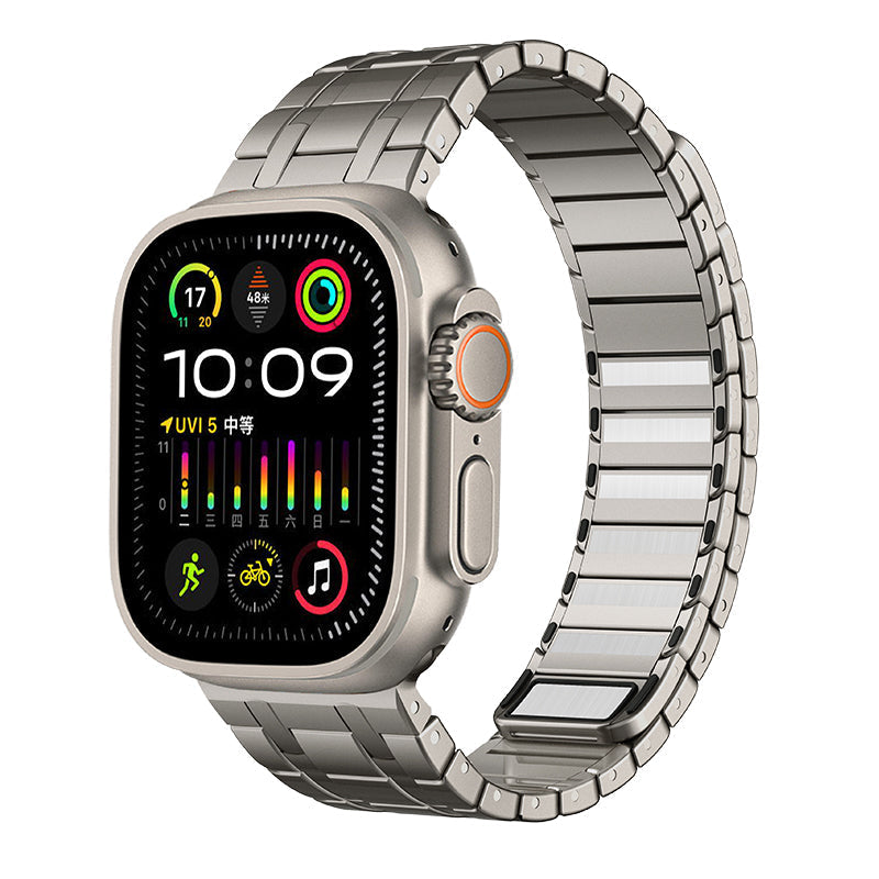 Cinturino magnetico in acciaio inossidabile con finitura satinata per smartwatch - Esilora