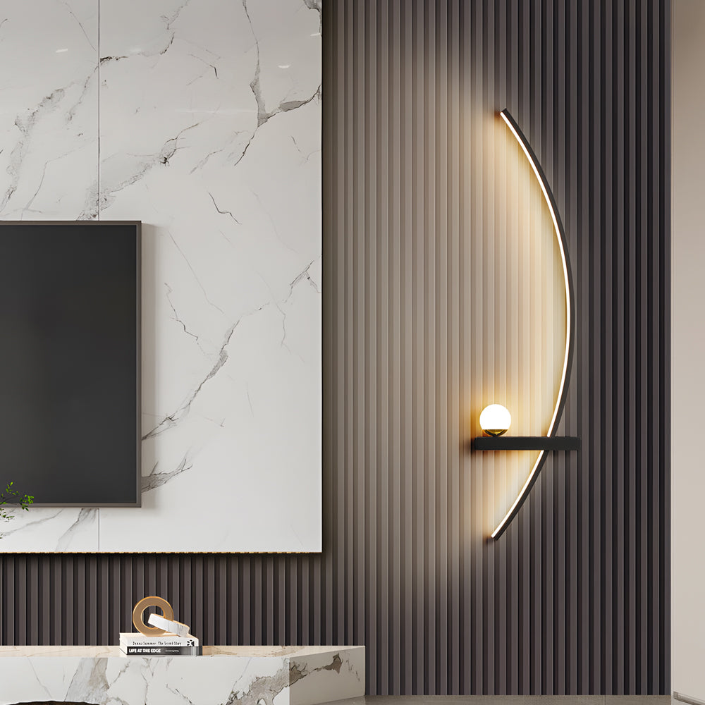 21'' Curved Strip 3 Step Dimming LED Wall Sconce M50 | Esilora