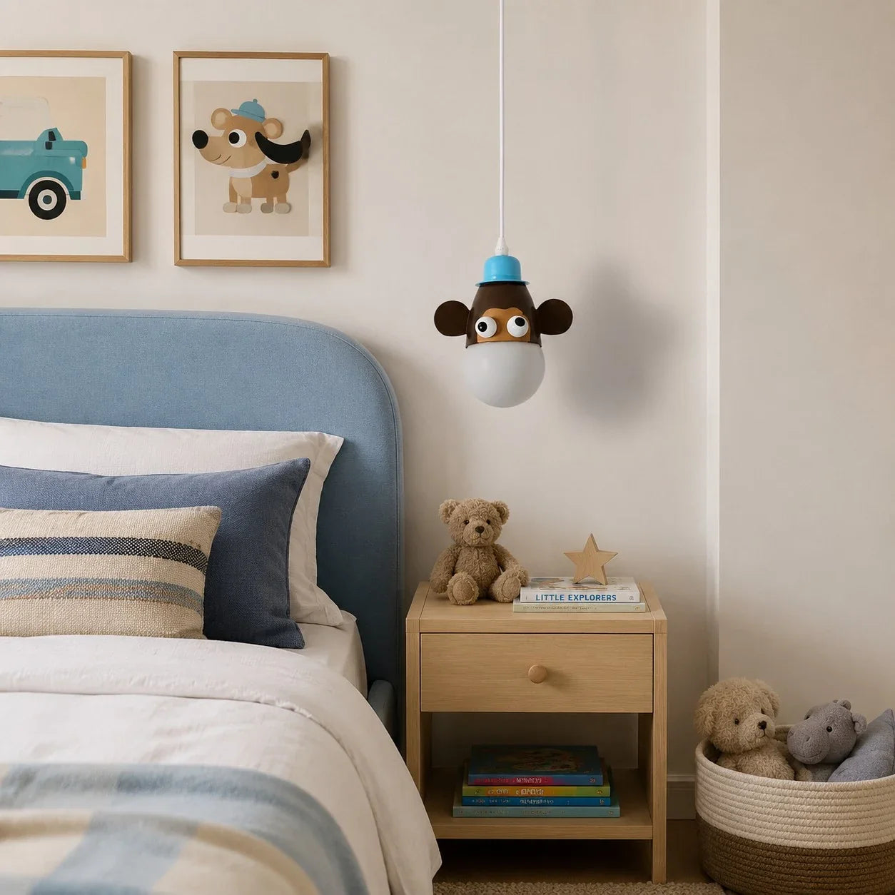 Lampada a sospensione con animali per bambini | Esilora